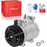 PHOBOOS A/C Compressor with Clutch Compatible with Jeep &amp; Rams | for Jeep Wrangler 2012-2017 &amp; Rams 1500, 3.6L, HCC-RS18, Fast Cooling, Low Noise, Easy Installation, Ref.CO-11339C