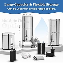 2.25G Gravity Water Filter System with New Water
