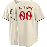 Custom Baseball Jersey, Personalized Button Down Baseball Shirt Name/Number for Men Women and Youth