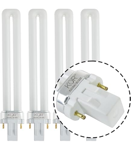 6 Pack) 13 Watt Single Tube 2 Pin GX23 Base,PL-13W GX23 4100K
