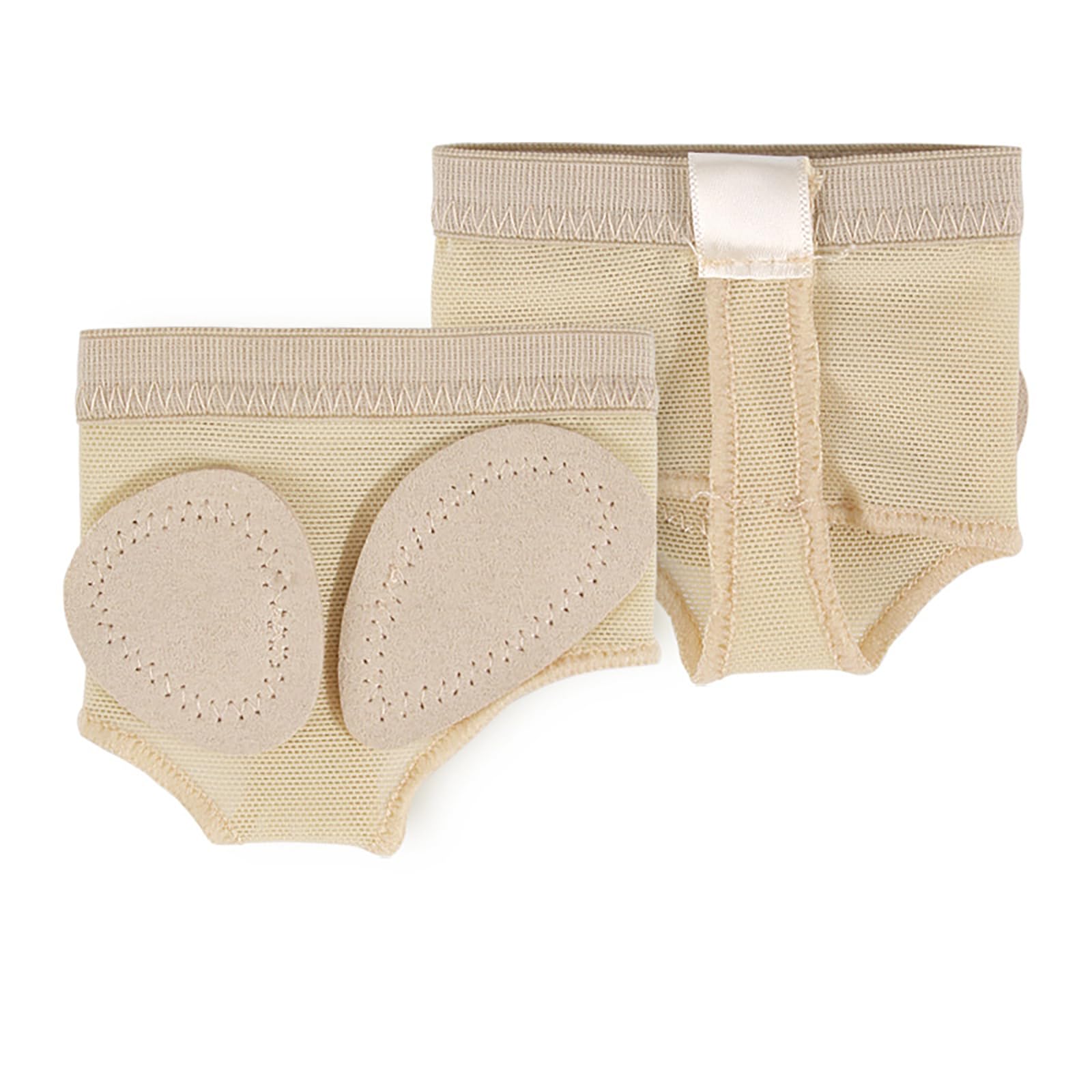 Baisdan Foot Thongs for Dance, 1 Pairs Anti-Slip Half Sole Forefoot Belly Lyrical Dance Paws Pad Foot Thongs Shoes Socks Suitable for Jazz Ballet Modern Dancing Wear Champagne L