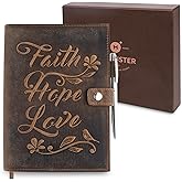 moonster Leather Journal Refillable Notebook – Vintage Handmade Leather Bound Journal for Women and Men, Classic Leather Notebook with Pen for Writing, Travel, Bible Notes – Premium Journal Notebook