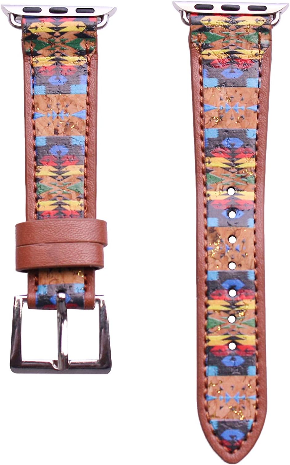 40mm/38mm Compatible for Apple Watch, Delicate Western Pattern Print Watch Band No. 22M4
