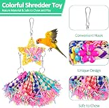 Pethee 6 Pack Bird Shredding Toys Budgie Parrot Chewing Cage Hanging view 2