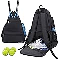 ACOSEN Tennis Bag Tennis Backpack - Large Tennis Bags for Women and Men to Hold Tennis Racket,Pickleball Paddles, Badminton Racquet, Squash Racquet,Balls and Other Accessories