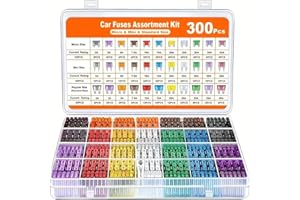 Stanz 300Pcs Car Fuses Set Kits,160 Mini Blade, 90 Standard, 50 Micro Fuses, Puller – for Car RV Truck Motorcycle 2 Amp 3A 5A