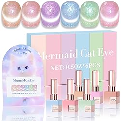 Double Rhythm Cat Eye Gel Nail Polish Set of 6 Same