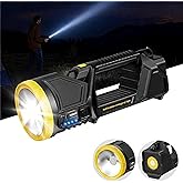 Wynting Rechargeable Spotlight,Super Bright Led Spotlights Flashlight,Spot Lights Long Runtime, Handheld Spotlight for Outdoo