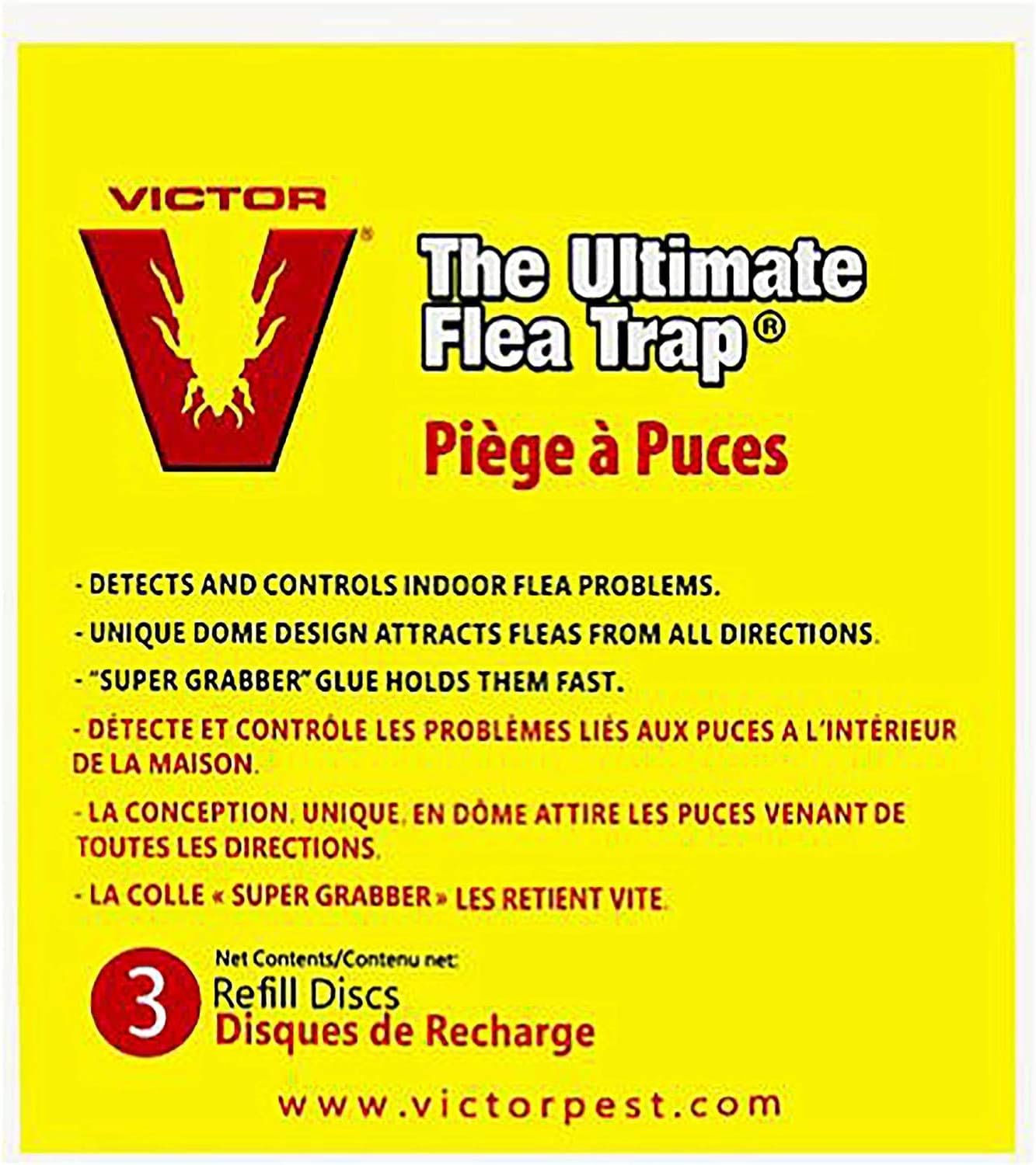 Victor M231 Ultimate Flea Trap Refills, 3 Per Pack : Home Pest Control Traps : Garden & Outdoor