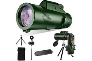CENTRAL LIFE 1889 80x100 Monocular-Telescope High Powered -Extra Magnetic Car Phone Holder- Monoculars for Adults High Definition Monocular Telescope for Stargazing Hunting Wildlife Bird Watching Travel Camping Hiking