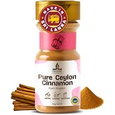 Ceylon cinnamon powder, GI Certified | Made in Sri lanka | Guaranteed Authenticity | Pure ground cinnamon Non GMO Premium Quality. True Ceylon Cinnamon.