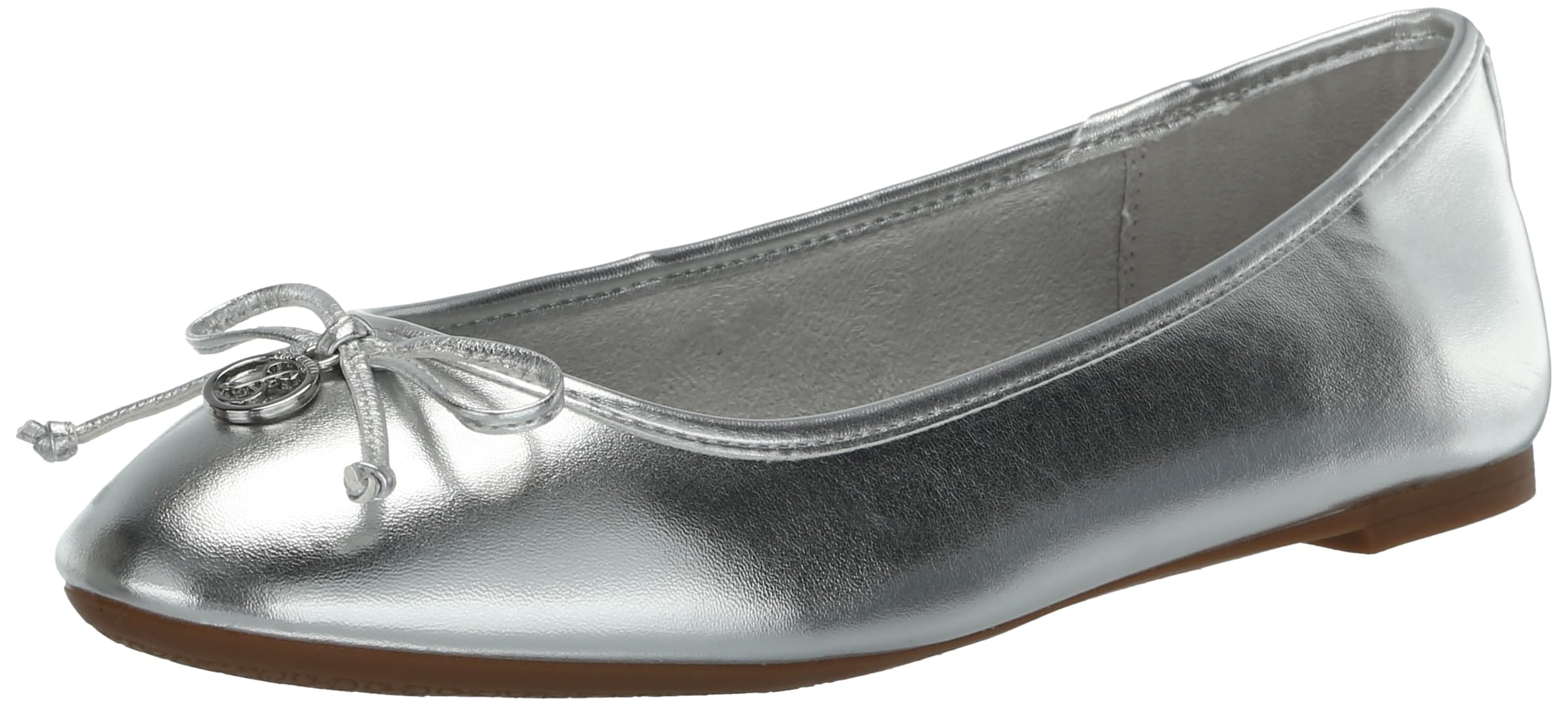 Sam & Libby Callan Ballet Flat Silver 10 Medium