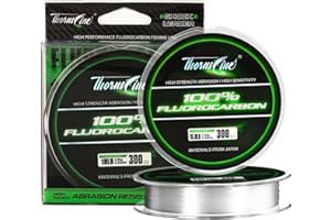 ThornsLine 100% Pure Fluorocarbon Fishing Line - Premium Leader Material from Japan - High Strength, Abrasion-Resistant, Fast Sinking - Freshwater and Saltwater Fishing Leader