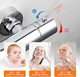 Grifema G17005 Thermostatic Shower Mixer Bar With Two Outlets Chrome view 3
