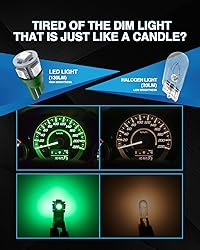 Marsauto 194 LED Light Bulb Green, 168 T10 2825 LED