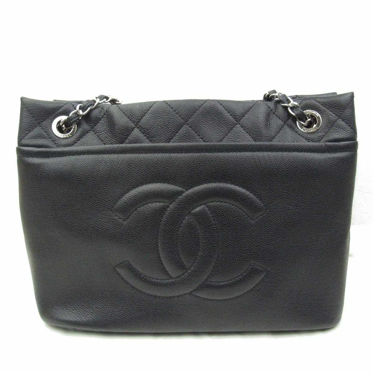 値段が激安 シャネル B07rsxzthc 中古 キャビアスキン ブラック チェーントートバッグ キャビアスキン Chanel トートバッグ Www Eps Com Do