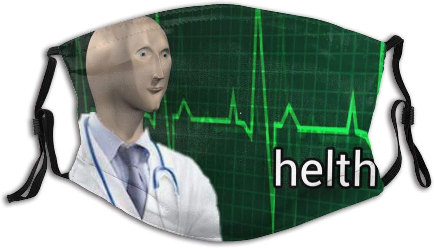 Amazon Com Helth Meme Man Doctor Outdoor Mask Protective 5 Layer Activated Carbon Adult Men Women Bandana Clothing