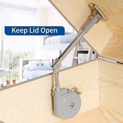 Buy Wangjie 1 Pack Lid Stay 105 Degree Open With Soft Close Cabinet Hinges Lid Support For Toy Bin Hinges Box Hinges And Upward Top Opening Flap Doors Easy To Install 1 Online In