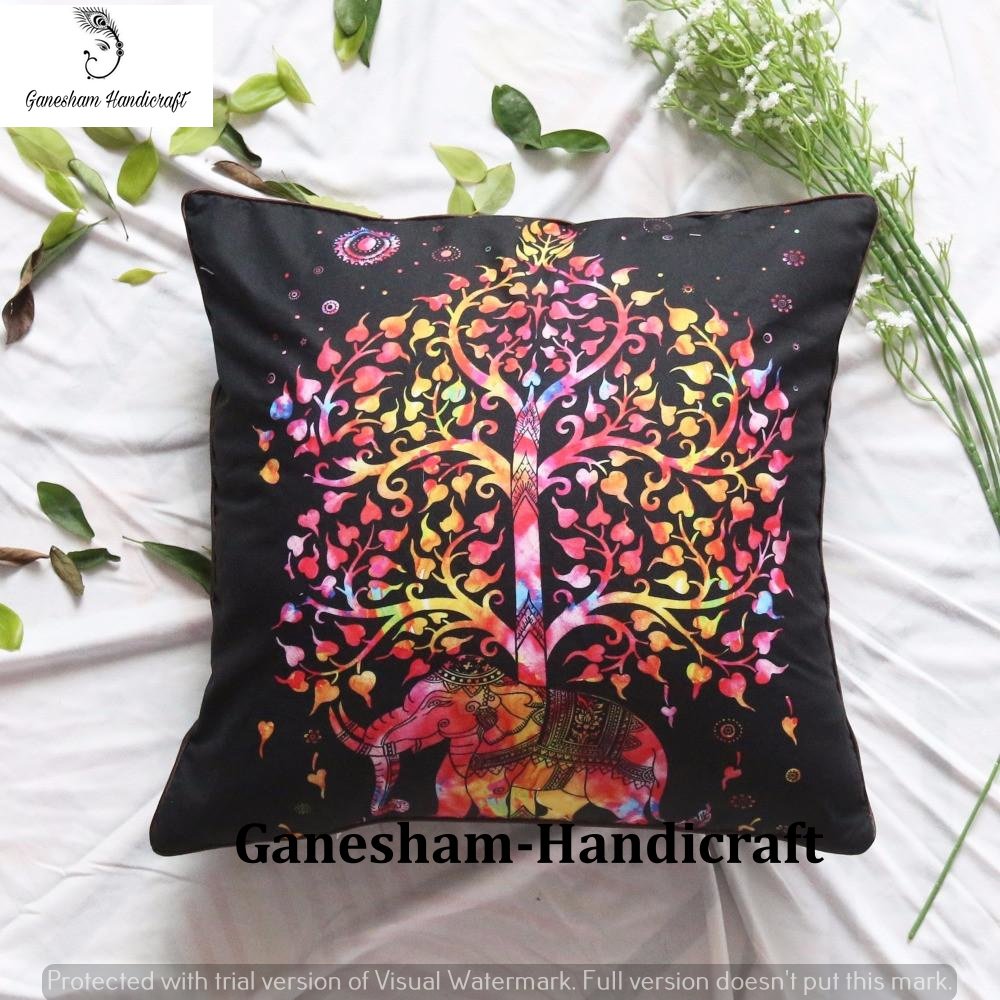 Amazon Com Indian Elephant Bohemian Tapestry Square