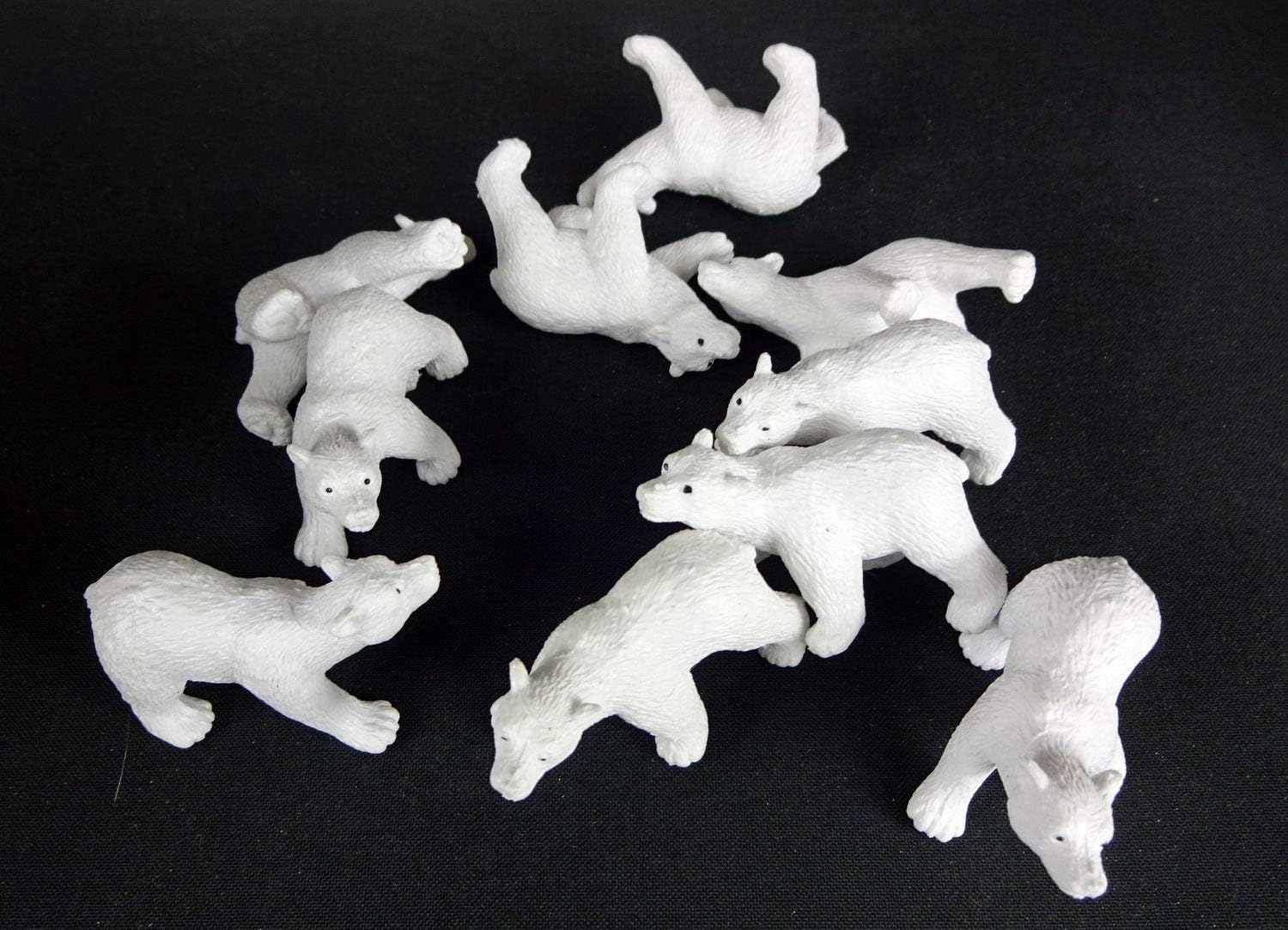 Miniblings 10 Figure Zebre Africane In Plastica/Gomma – 5 Cm, Fatte A Mano A Berlino, Per Gioco E Decorazione