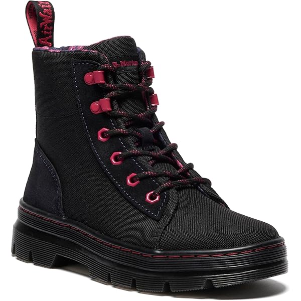 Amazon.com | Dr. Martens Devon Flower Boot, Black Milled Nappa, 6