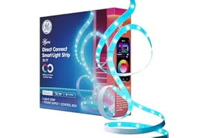 Cync GE Smart LED Strip Light, Color Changing Room Decor LED Light Strip, Works with Alexa and Google Home, Matter Compatible, LED Lights for Bedroom, Millions of Colors and White Tones, 32 Feet