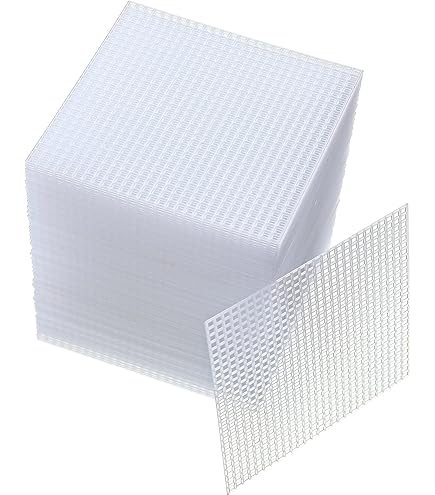 HARFINGTON 100Pcs Round Plastic Canvas Mesh