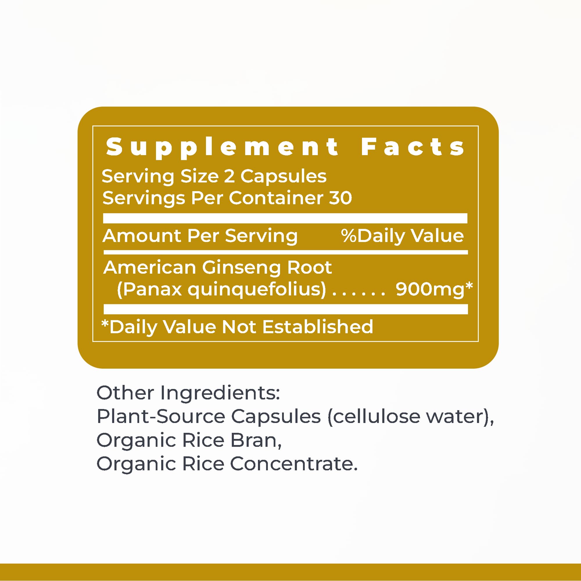 Premier Research Labs American Ginseng Supplement - American Ginseng Capsules, Herbal Ginseng Root Pills, North American Ginseng Herb Extract, Calming Energy Supplement - 60 Plant-Based Capsules