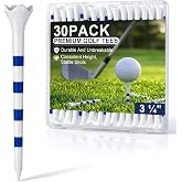 SPORTIC Professional Plastic Golf Tees 3-1/4" 30/50/100 Pack &ndash; Durable Driver Tees with Low-Friction 4-Prong Head for Straighter Shots, Consistent Height for Distance, Driving Range &amp; Course