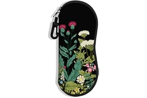 NPOOYI Sunglasses Soft Case, Ultra Light Portable Neoprene Zipper Glasses Case for Men Women