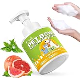 Xaninp Dog Bowls &amp; Cat Bowls Cleaner, Pet Toy Cleaner Mousse, 320ML Natural Formula with Citric Acid, Cleans Dishes, Feeders &amp; Accessories, Leaves No Residue, Safe for Pets