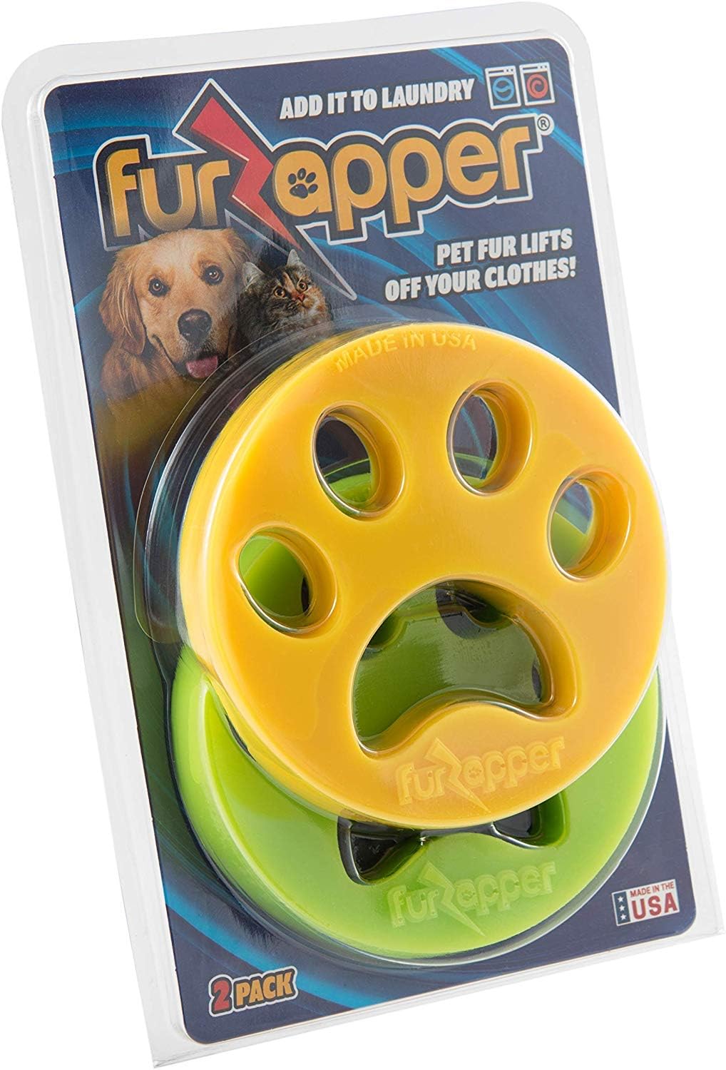 FURZAPPER Genuine 2-Pack- Pet Hair Remover for Laundry: Home & Kitchen