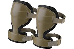 TACTICAL CRONEX Tactical Knee Pads Combat Knee Cap Protector Paintball Airsoft Military Army Battle Hunting Knee-Pads Fully Upgraded Version (DE), One Size