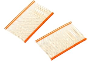 MECCANIXITY 1000 Pcs Standard Tagging Barb Fasteners, 2 Inch Orange Tagging Gun Fasteners Tagging Gun Refill Plastic Garment for Clothing Fine Stitch Price Refills Tag Label