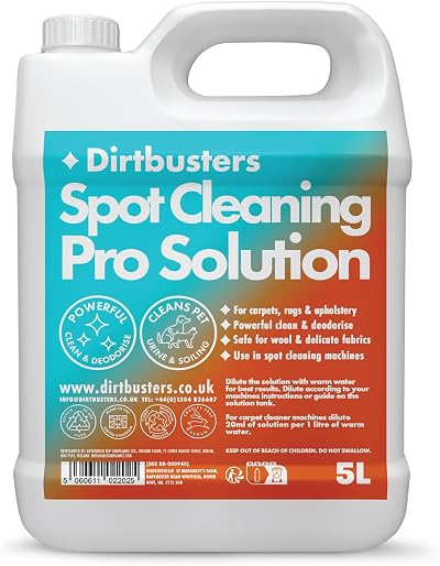Dirtbusters Spot Cleaning Solution 5L Carpet Shampoo Deep Clean