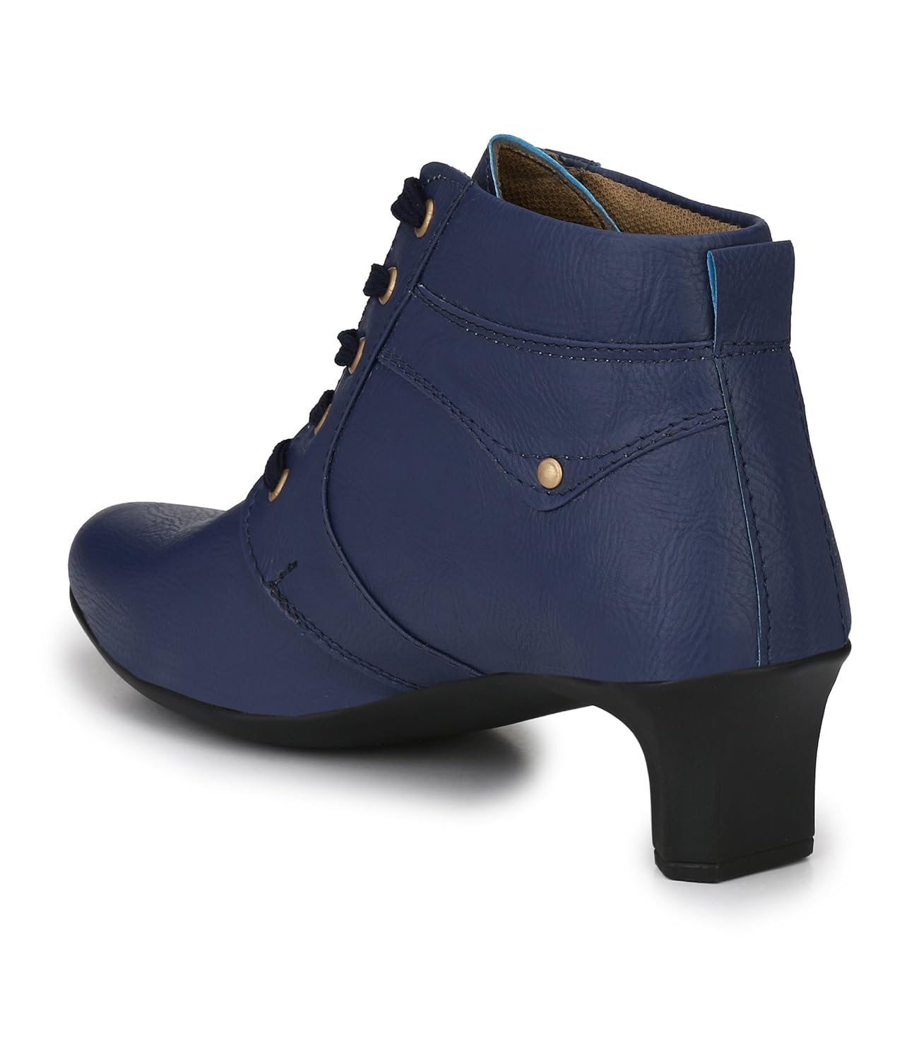 neso women's elegant point blue shearling boots