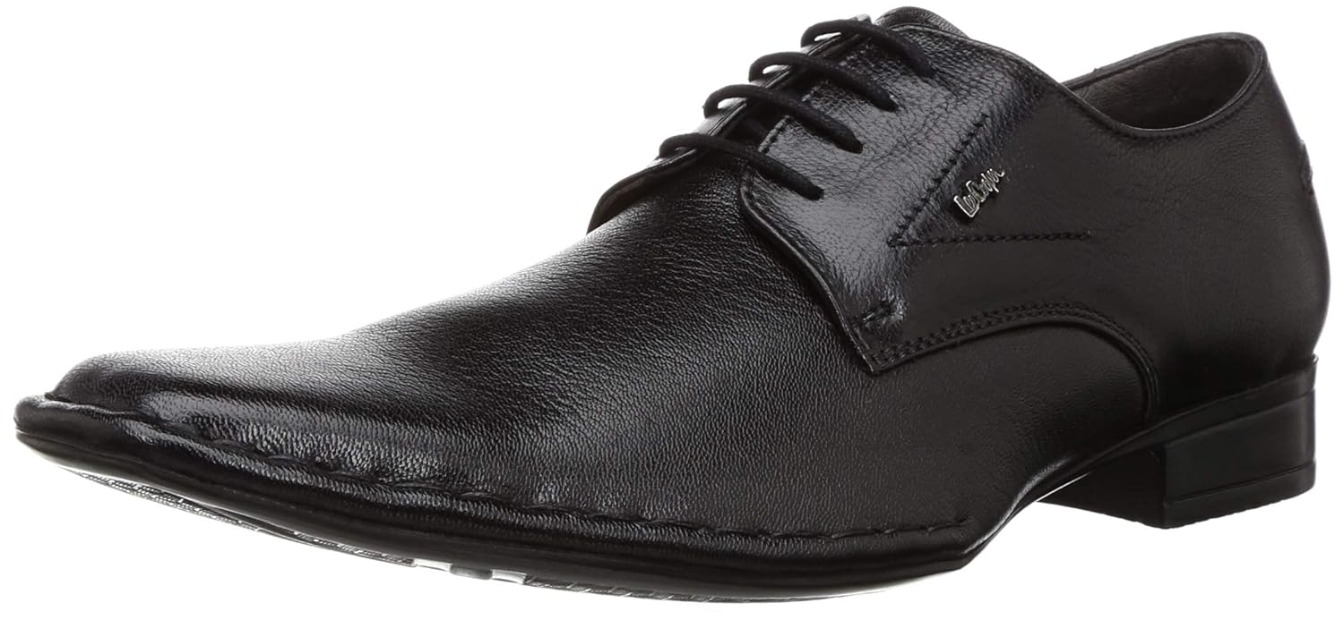 lee cooper black leather shoes