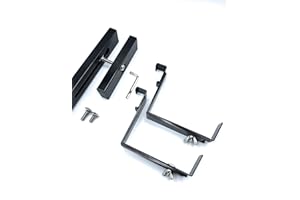 Hold It Mate Universal Adjustable 20” Planter Box Bracket Kit Includes 2 Heavy Duty Bottom Adjustable 5.5 to 8.5” Brackets Holds up to 30” Long Planter Box for Vertical Spindled Deck Railings