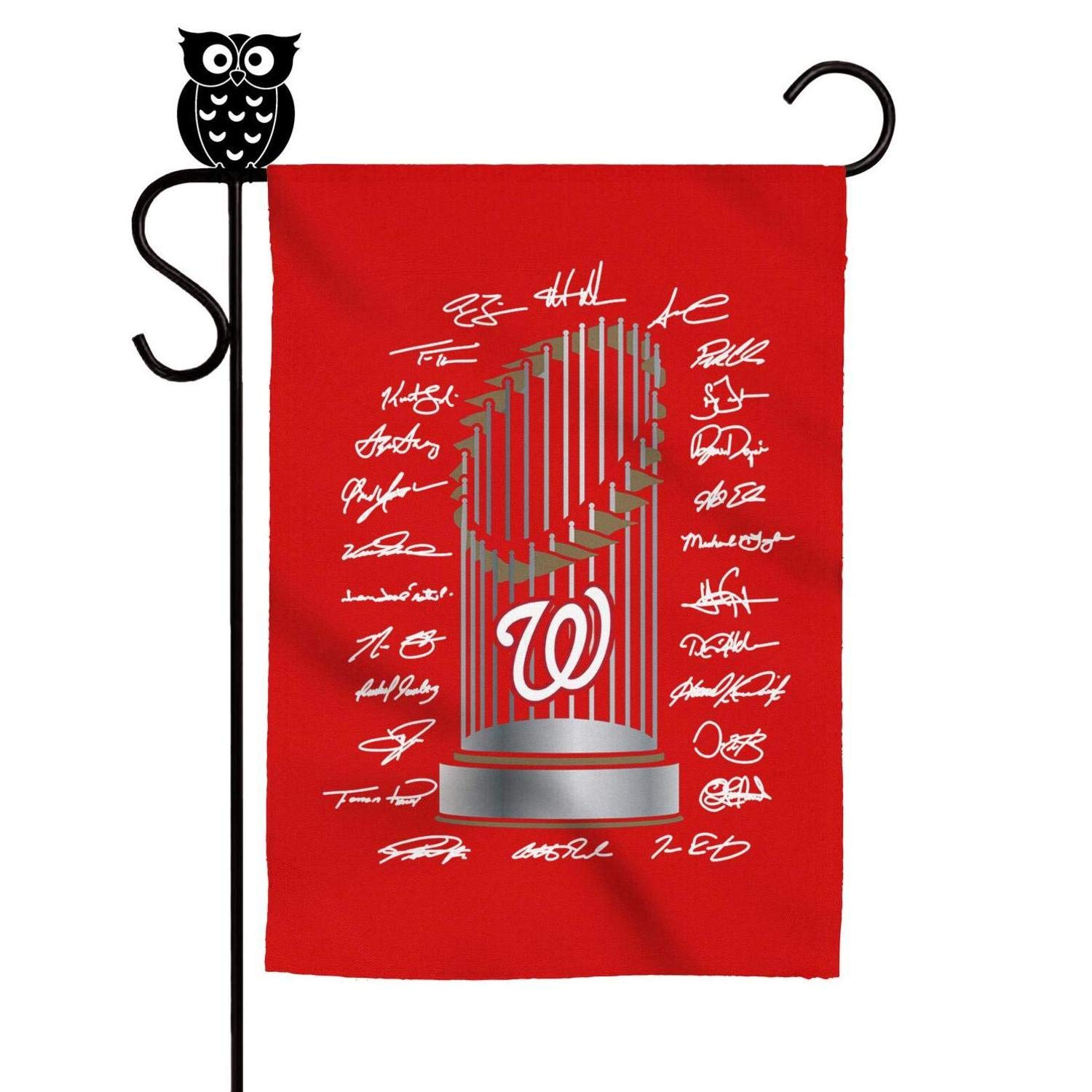 LONGSPQGHP Washington 2019 Baseball Garden Flag Vertical Lawn Welcome Decorative Flags 12 X 18 Inch