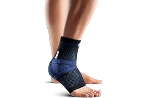 Bauerfeind - MalleoTrain - Ankle Support Brace - Helps Stabilize the Ankle Muscles and Joints For Injury Healing and Pain Relief - Right Foot - Size 3 - Color Black