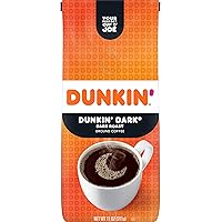 Dunkin’ Midnight Dark Roast Ground Coffee, 11 Ounces