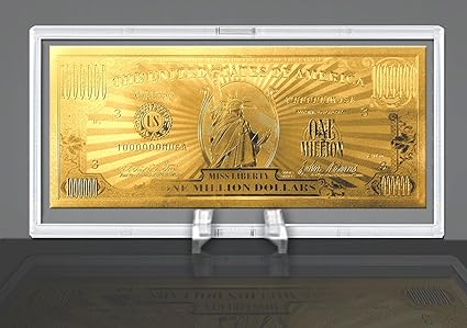 Buy Gold Million Dollar Bill Commemorative Online At Low Prices In India Amazon In