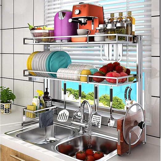 amazon over the sink dish drainer