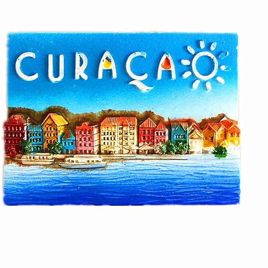 Hqiyaols Souvenir Curacao Países Bajos Refrigerador 3D Imán de ...