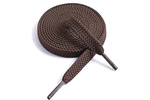 VSUDO Flat Double Layer Shoe Laces for Sneakers, Thick Flat Sneakers Shoelaces