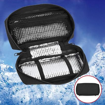 Bolsa de refrigeración portátil - insulina nevera viaje caso para ...