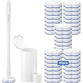 Topo Bear Disposable Toilet Bowl Brush with 40 Toilet Wand Refills, Toilet Bowl Cleaner Wands, Toilet Cleaning System Starter