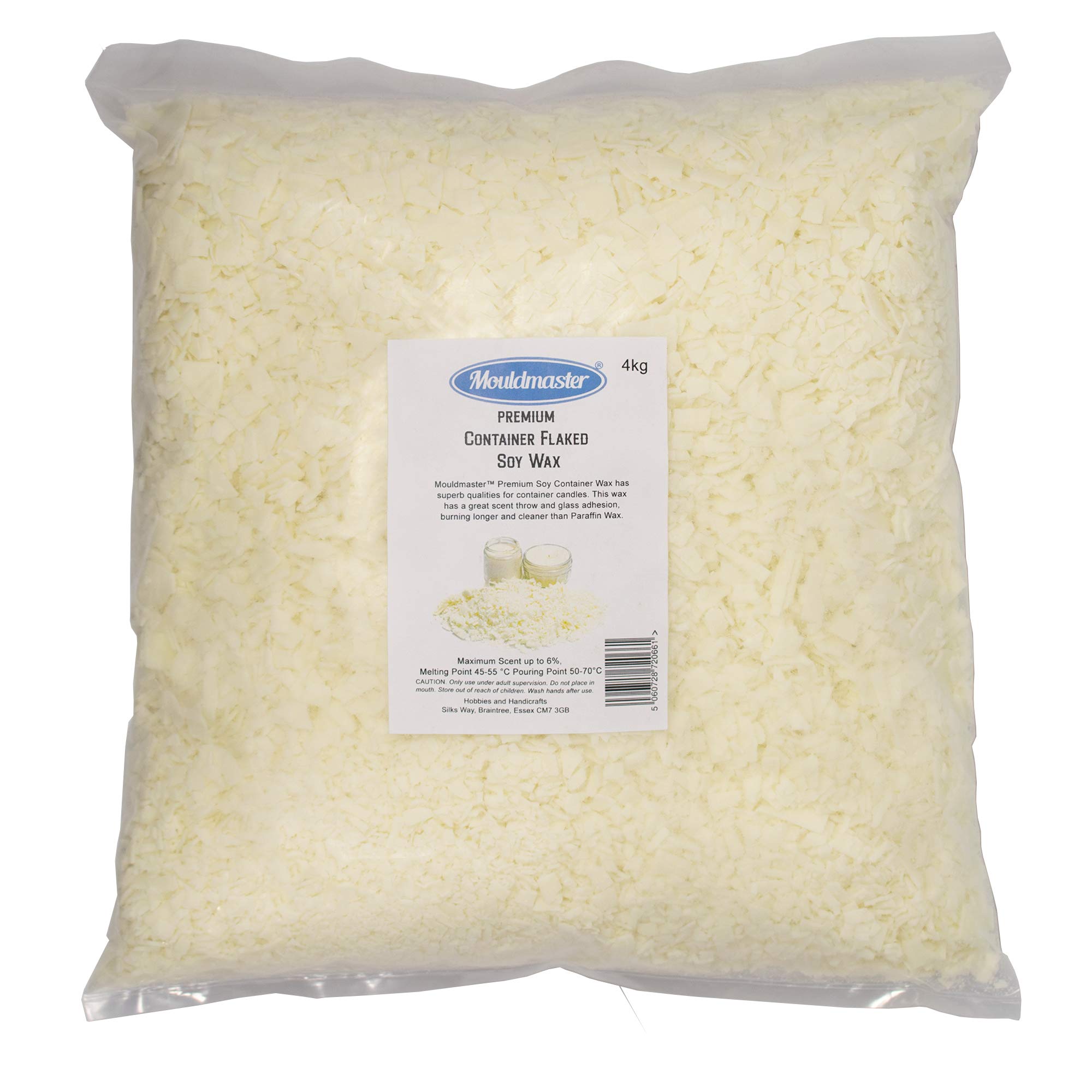 Mouldmaster Premium Container Soy Wax Flaked 4 KG, 4KG