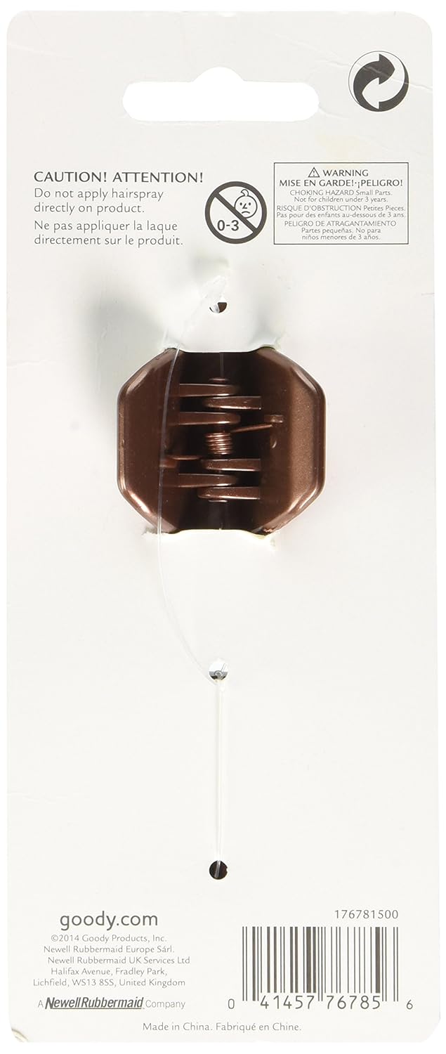 Amazon.com : Goody Womens Colour Collection 1/4 SPH Claws, Brunette, 2 Count : Hair Clips : Beauty