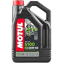 Amazon.com: Motul 109945 5100 4T Technosynthese Oil - 20W50